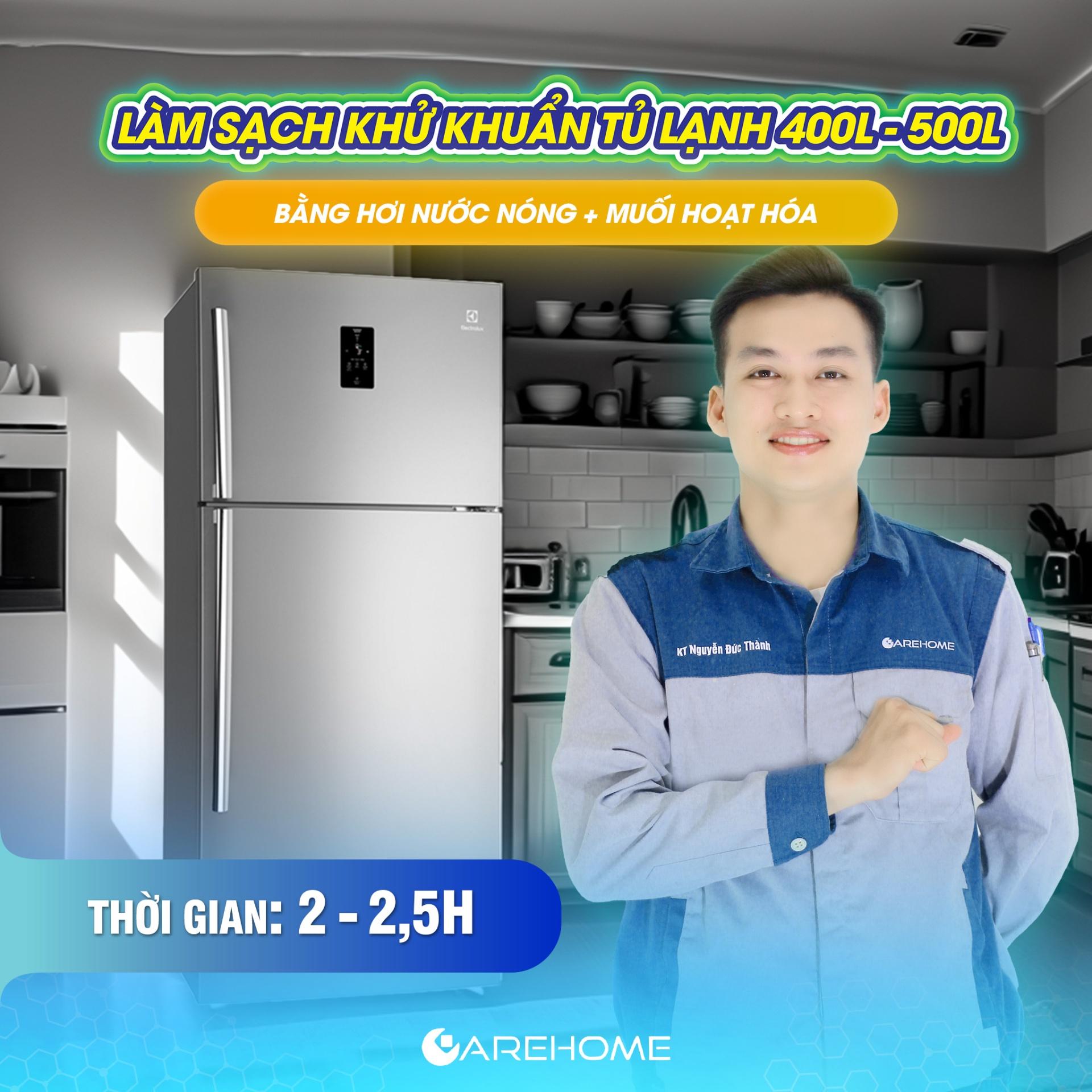 LSKK TỦ LẠNH 400L - 500L BẰNG HƠI NƯỚC NÓNG & MUỐI HOẠT HÓA