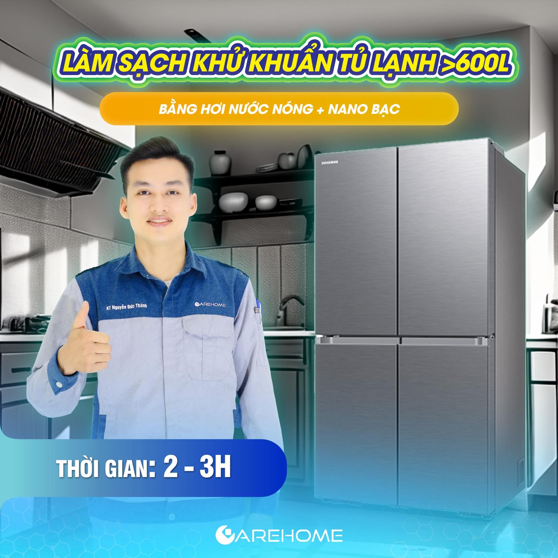 LSKK TỦ LẠNH >600L BẰNG HƠI NƯỚC NÓNG & NANO BẠC